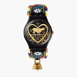 Swatch “Die Glocke” Black and Multicolor Watch